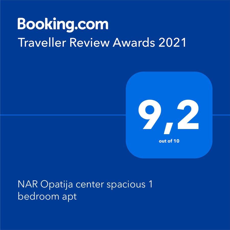 "Nar" Opatija Center Spacious 1 Bedroom Apt Kültér fotó